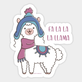 Cute and funny llama Sticker